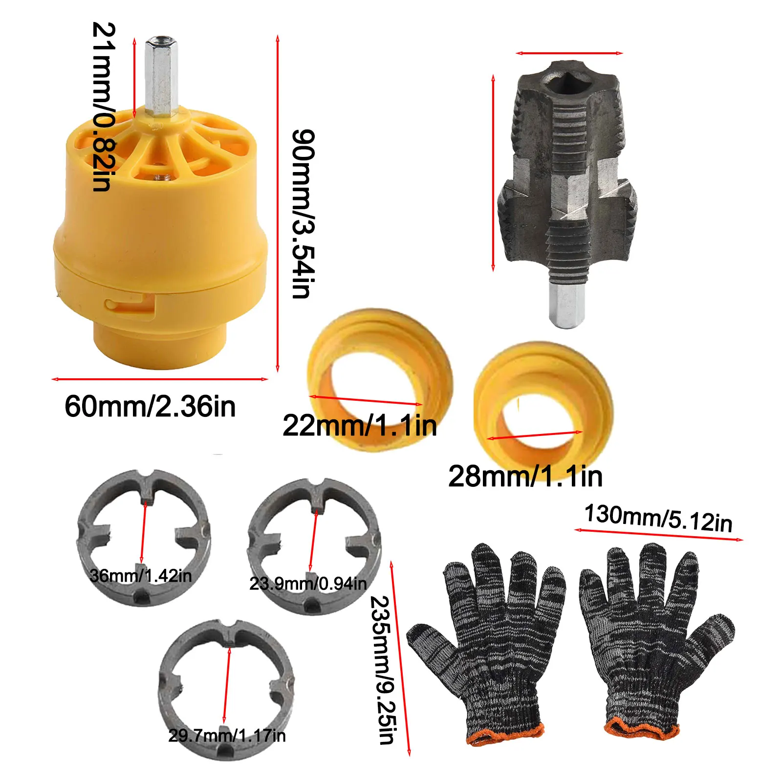 

Smooth Operation Reliable Water Pipe Cutter Kit Designed to Fit Standard Electric Drills and Various Sized Pipes