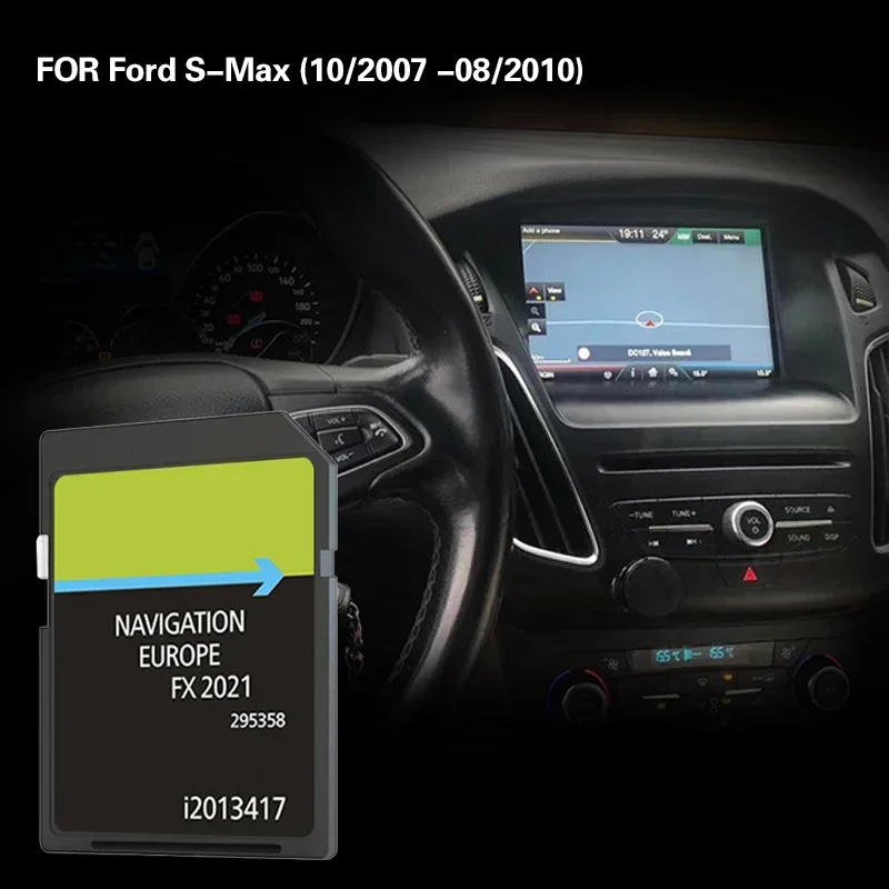 

FX 2021 Use for Ford S-Max 10/2007 -08/2010 Cover Norway Spain Germany France GPS SD Map Card