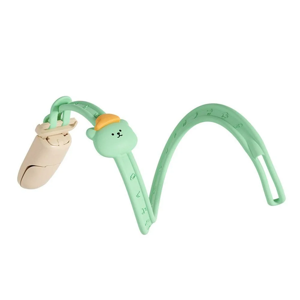 Portable Little Bear catena Anti goccia Silicone alimentare gomma dentale catena Anti-perdita antiscivolo catena ciuccio resistente al morso bambino