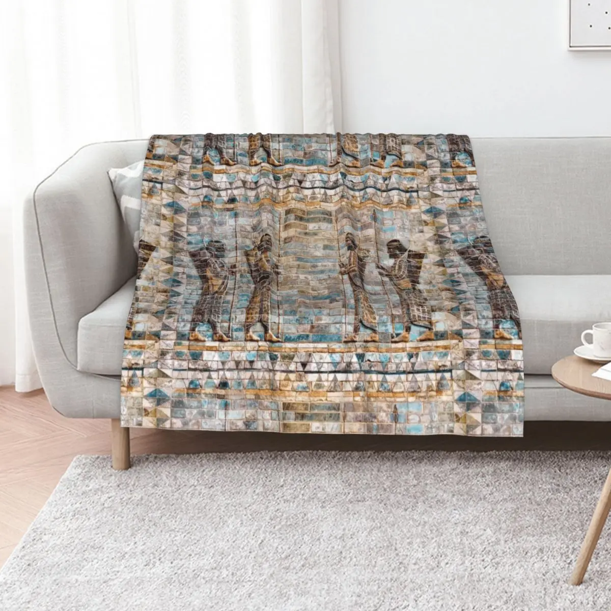 Four Persian Immortals 04 Throw Blanket Bed blankets ands Luxury Designer Retros Hairy Cute Blankets