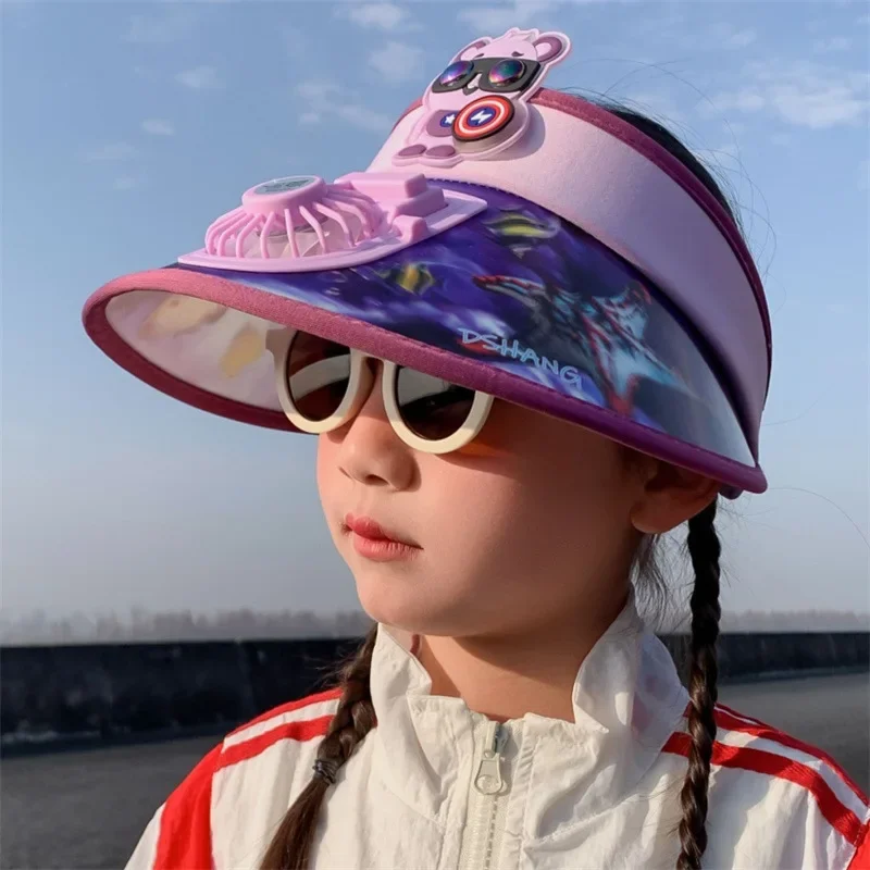 

Шляпа от солнца, вентилятор с питанием от USB-зарядки, регулируемые солнцезащитные вентиляторы для детей и взрослых с пустой крышей, летние вентиляторы для рыбалки на открытом воздухе, альпинизма