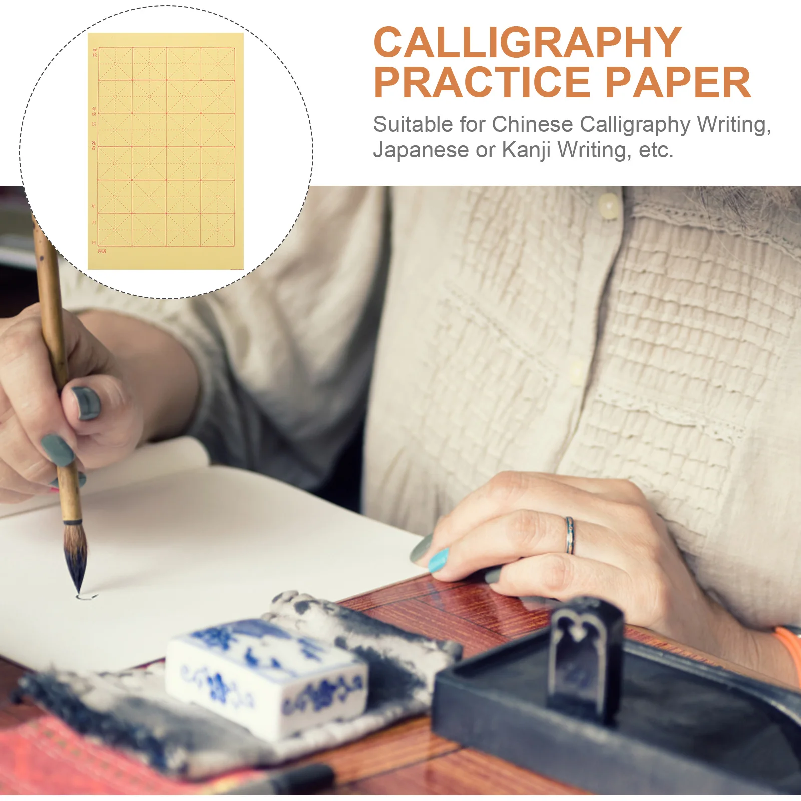 

Calligraphy Practice Paper Xuan Art Sheets Chinese Writing Grids for Beginners Chinese Calligraphy Rice Paper Art