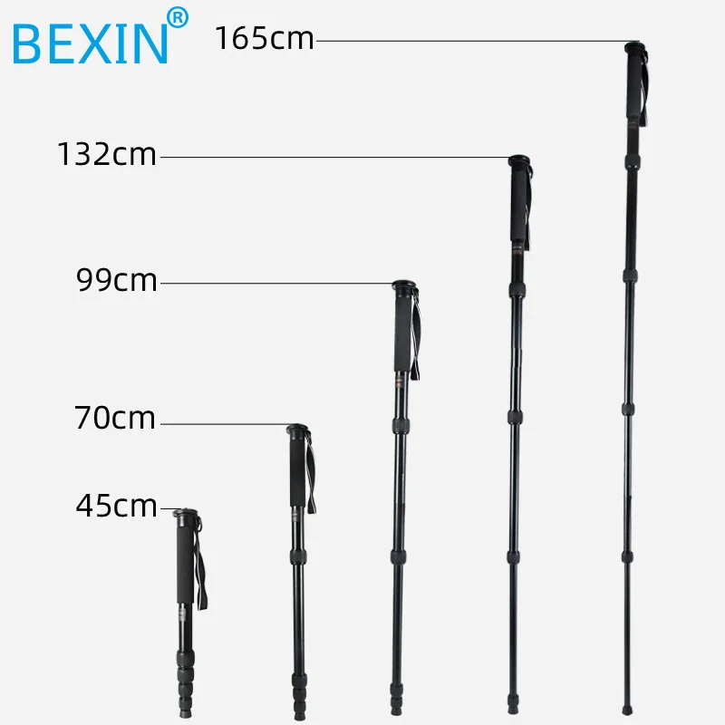 MAS325 Light Professional อลูมิเนียมแบบพกพา Monopod วงเล็บ Stand กับ Tripod Ballhead สำหรับกล้อง DSLR