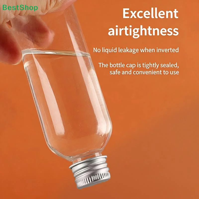 Picture 4: ☭5ml-500ml Plastic Bottle Aluminum Cap Transparent Empty Bottle Lotion Sample Cosmetic Dispensing Bottles For Travel