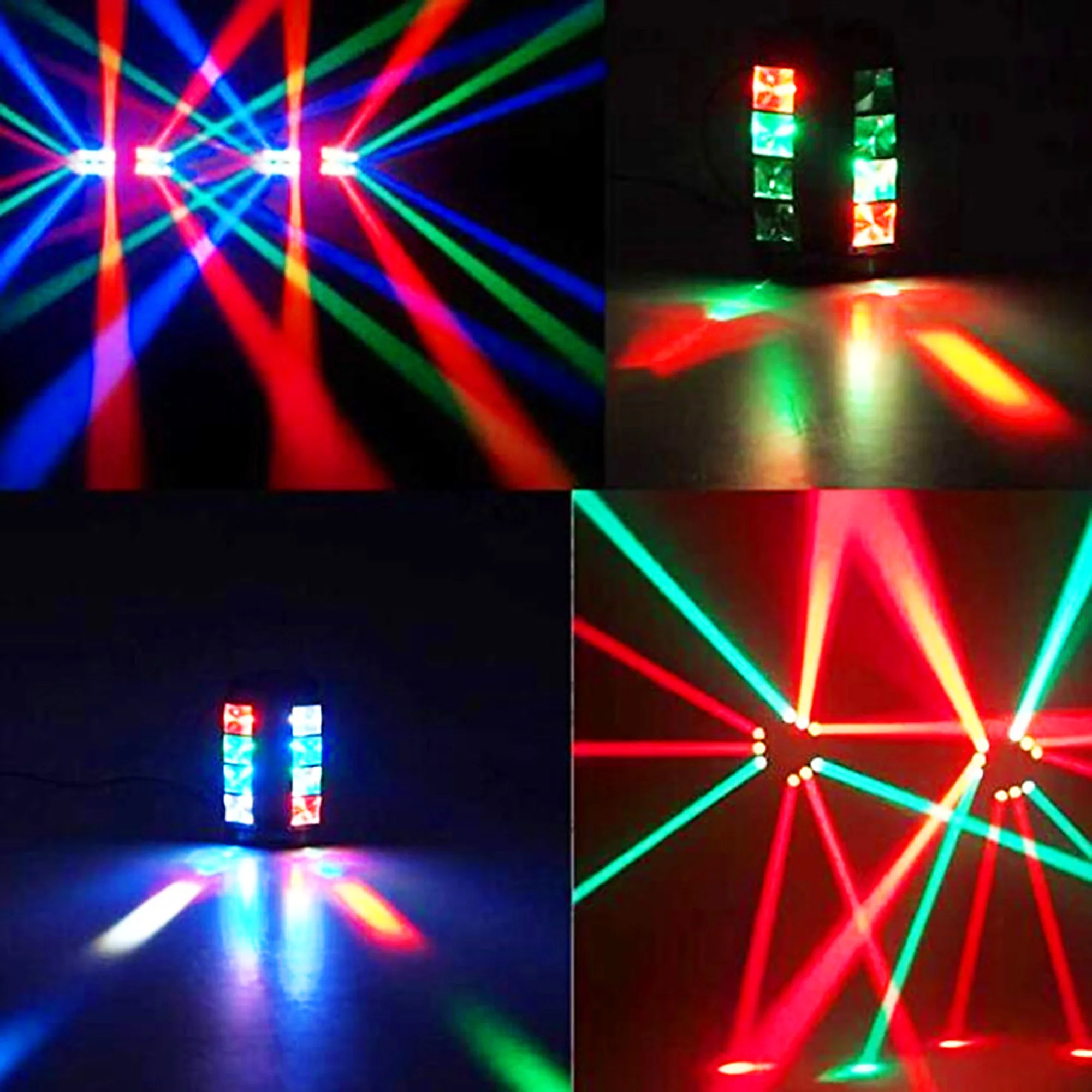 Imagem -02 - Led Moving Head Stage Luz Dmx512 Beam Spider Beam dj Light Disco Festa de Casamento Ktv Bar Luzes de Boate 80w Rgbw 4in 1