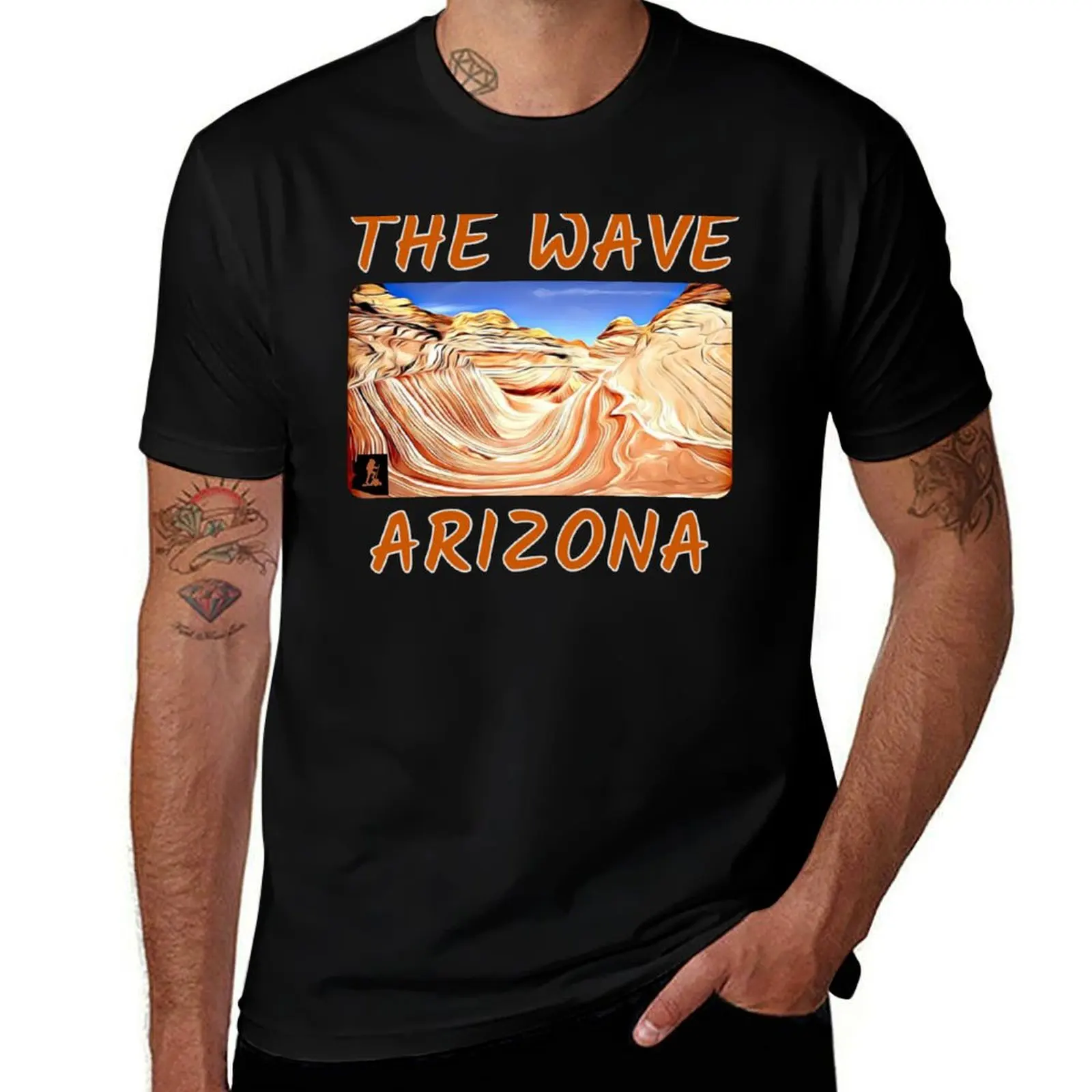 

The Wave Arizona Sandstone Rock Formation Hike T-Shirt designer shirts korean fashion t shirts for men