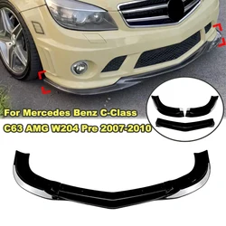 For Mercedes Benz C-Class C63 AMG W204 Pre 2007-2010 Front Bumper Front Shovel Lip Spoiler Exterior Modification