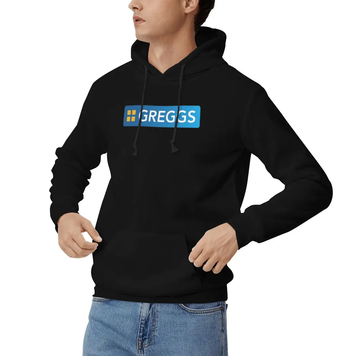 Trending Greggs Logo Hoodies Men's Women Casual Pullover Sweatshirt Hip Hop Long Sleeve Hooded Autumn Winter