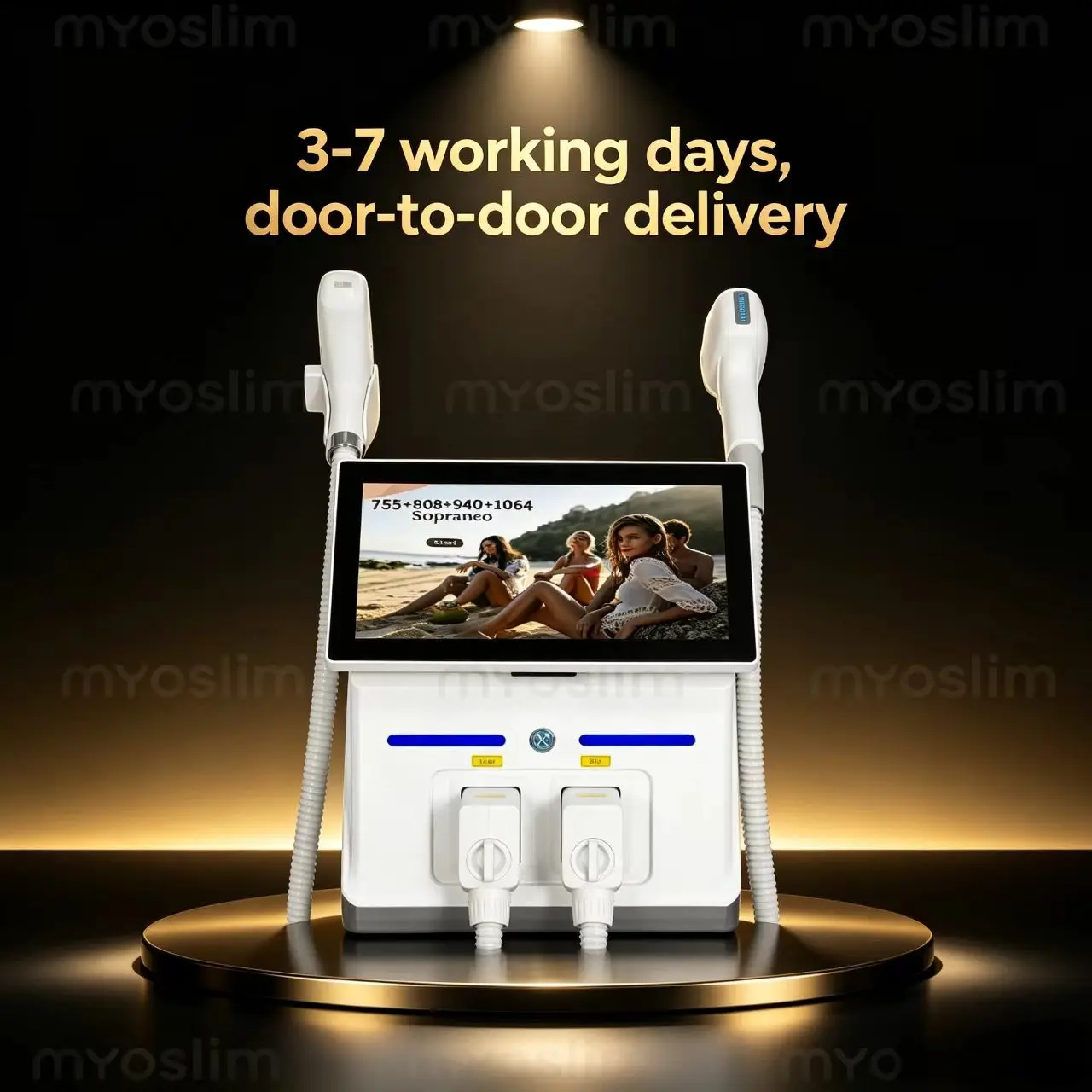 New Ice Platinum 2 in 1 4 Wavelength Machine 808nm Diode Lase Hair Removal Pico Qswitch ND YAG Tattoo Removal with Cooling Syst