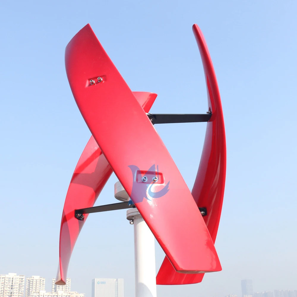 طاقة مجانية 600 واط 800 واط 1000 واط 2000 واط توربينات طاقة الرياح 12 فولت 24 فولت 48 فولت 1KW 2KW محور عمودي المنزل استخدام طاحونة مولد منخفض الضوضاء