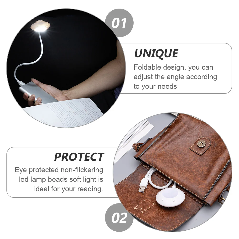 

USB Laptop LED Reading Lamp Flexible Gooseneck Keyboard Light Portable Computer Night Light for Work Study Travel Camping
