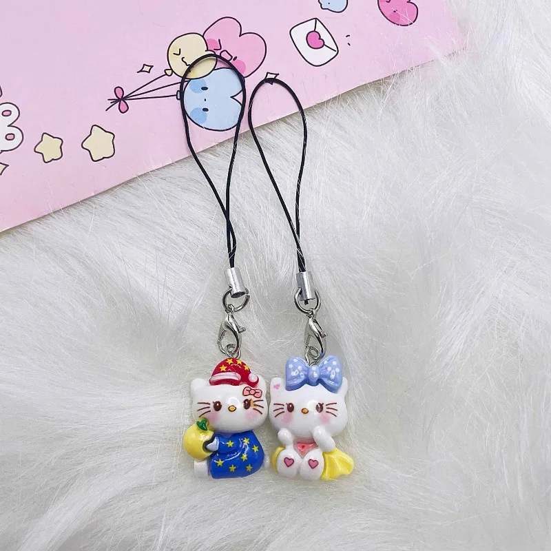 Sanrio cartoon Hello Kitty kinder schattig, lief, modieus en voortreffelijk draagbare schooltas mobiele telefoon ketting hangend cadeau