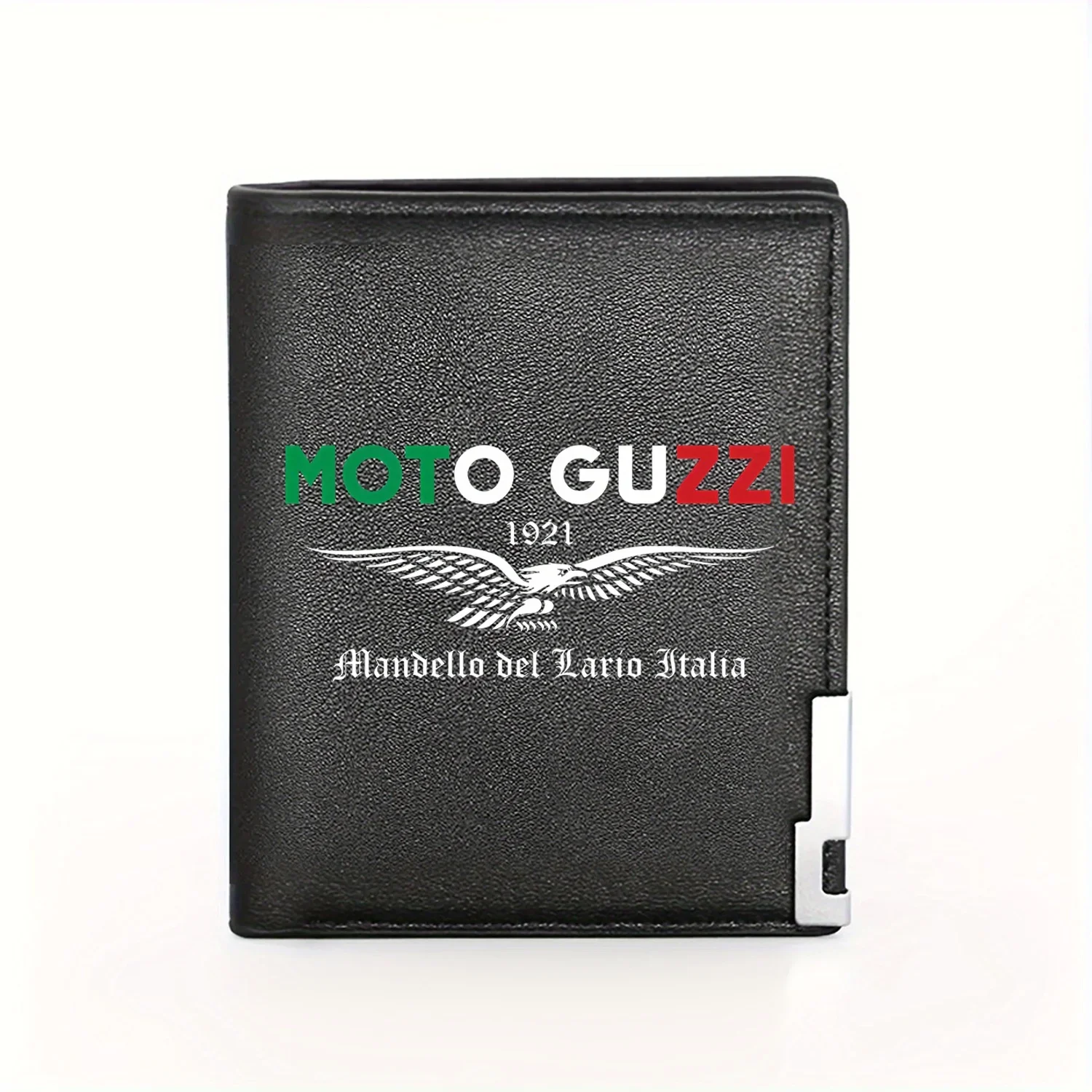 Moto Guzzi 1921 Mandello del Lario Italia Eagle emblema negocios hombres Casual elegante Simple práctico calidad cartera elegante Prin