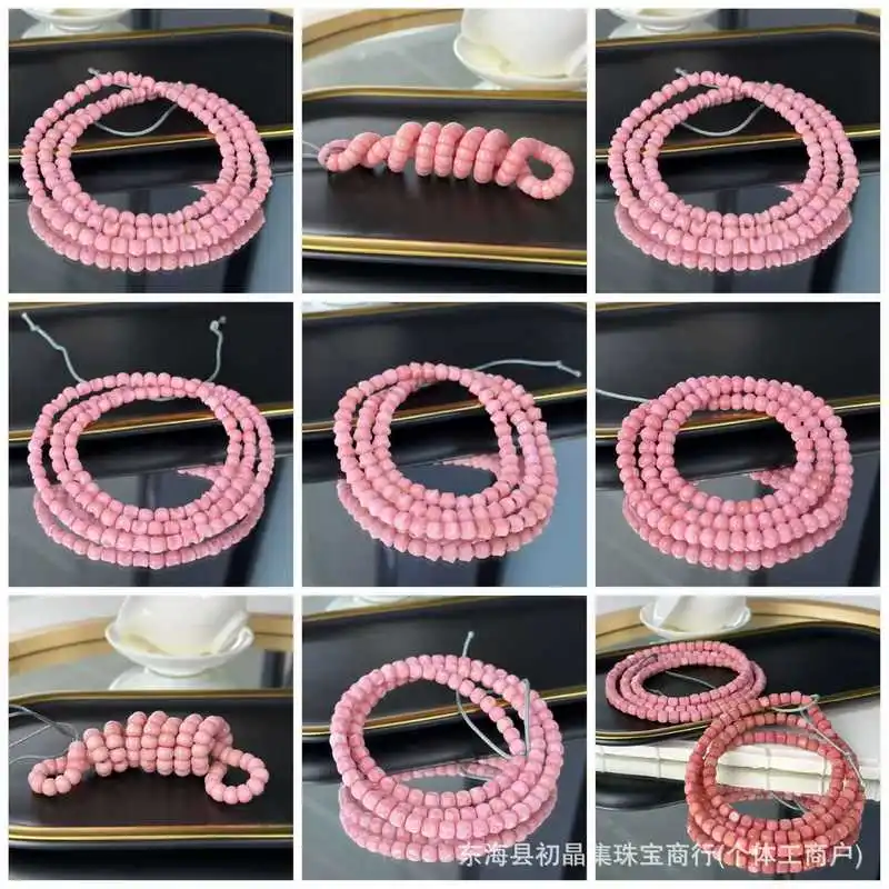 Pink Ridge Bodhi 108- Multi-Strand , A Decorative Buddhist Prayer Bead Bracelet Both Men And Women