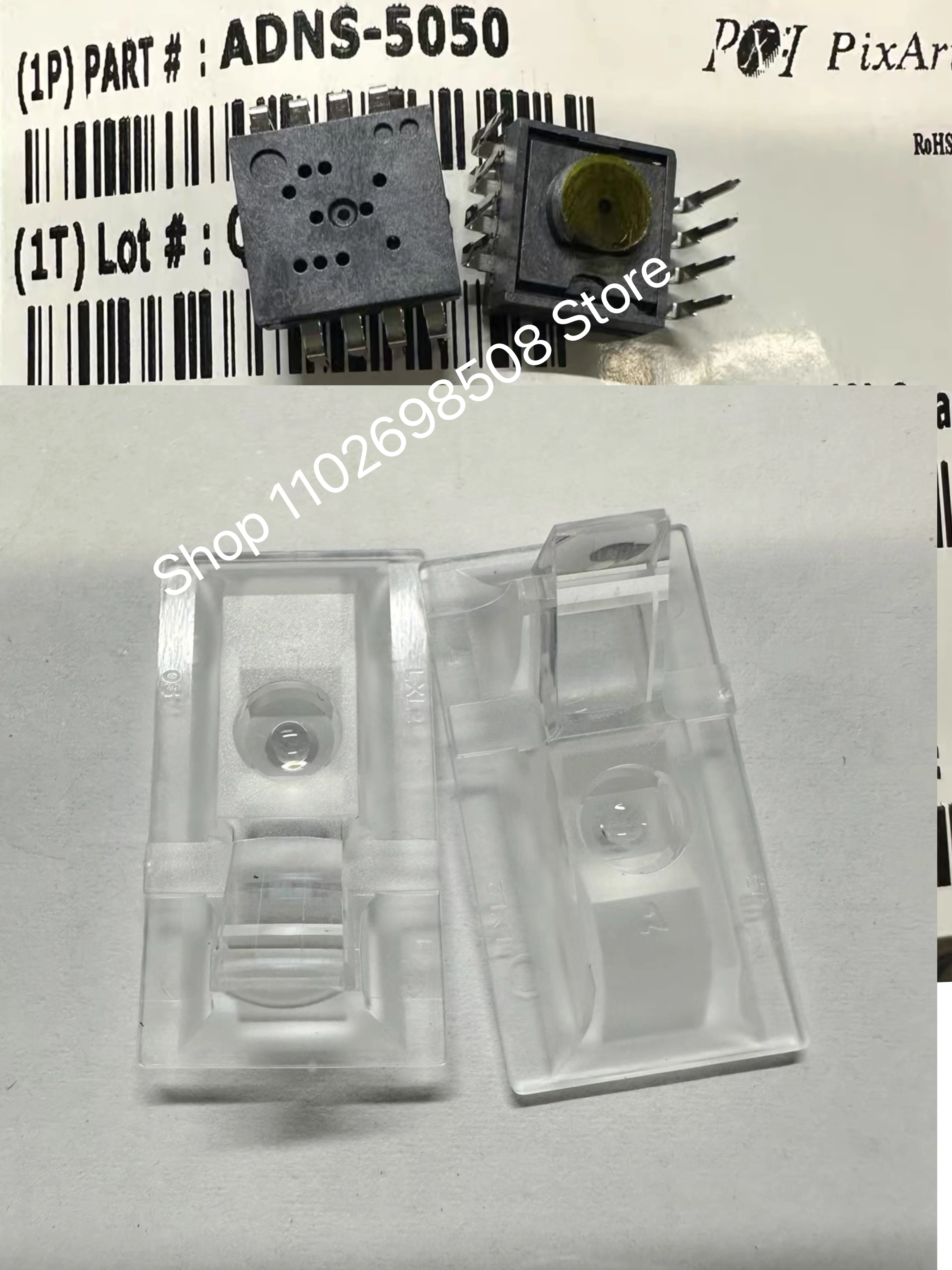 1Set ADNS-5050+ADNS-5100 A5050 ADNS5050 Optical Sensor 8-DIP Module Mouse Sensor IC LENS TRIM FOR ADNS-5000