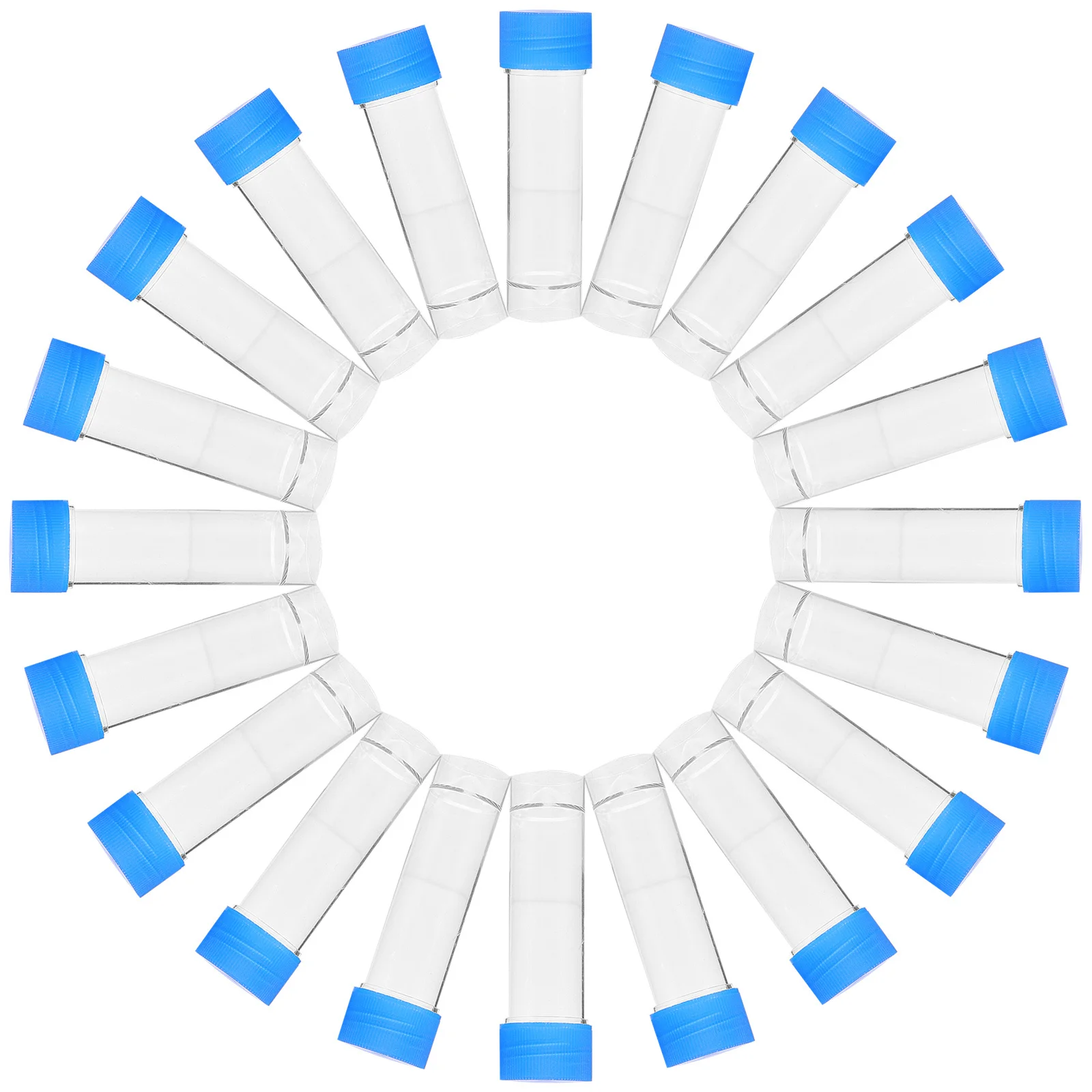 

20Pcs Clear Urine Specimen Cups Plastic Sample Holders Airtight Leakproof Lids Disposable for Medical Testing Use