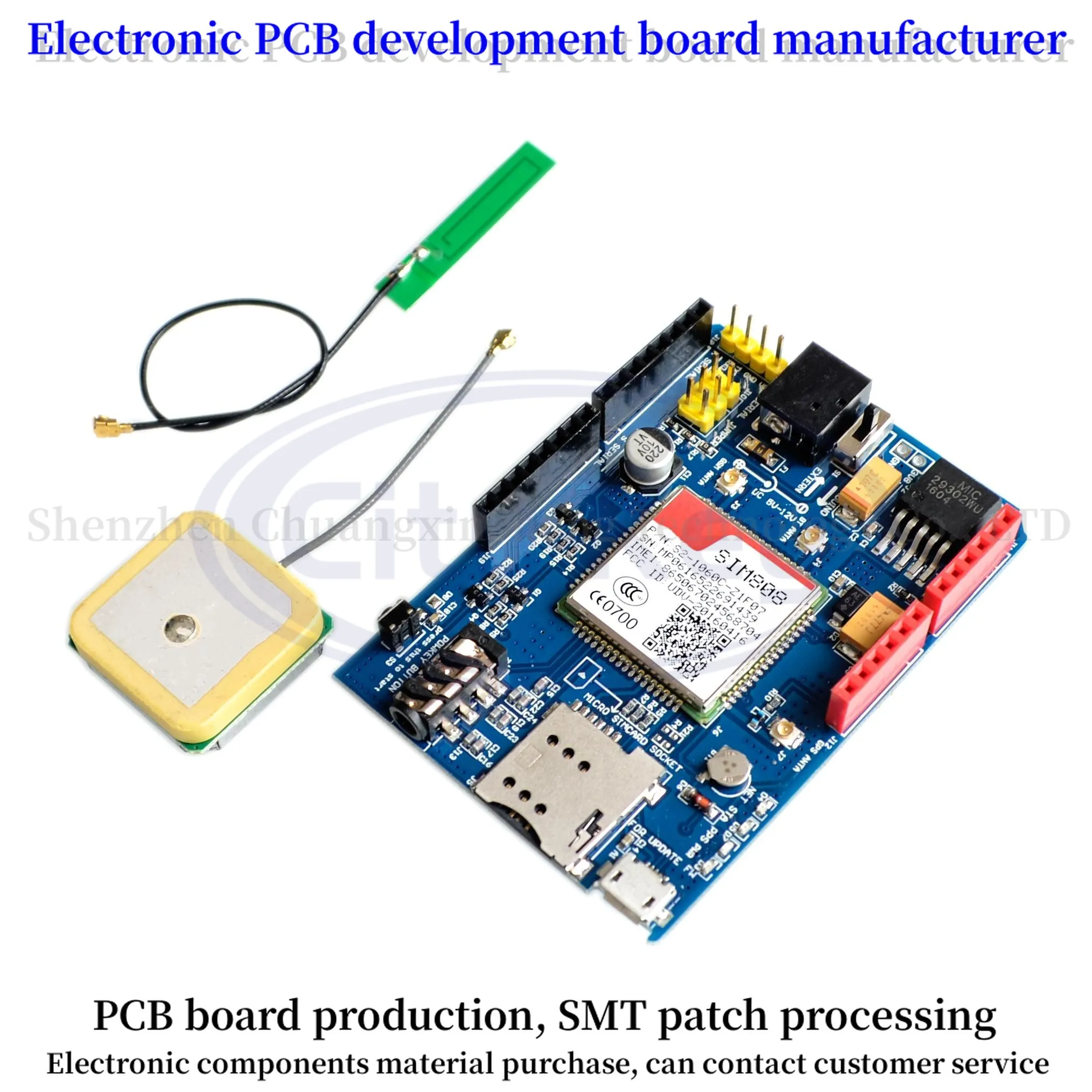 

High Quality SIM808 GPRS/GSM+GPS Shield 2 in 1 Shield GSM GPRS GPS Development Board SIM808 Module for