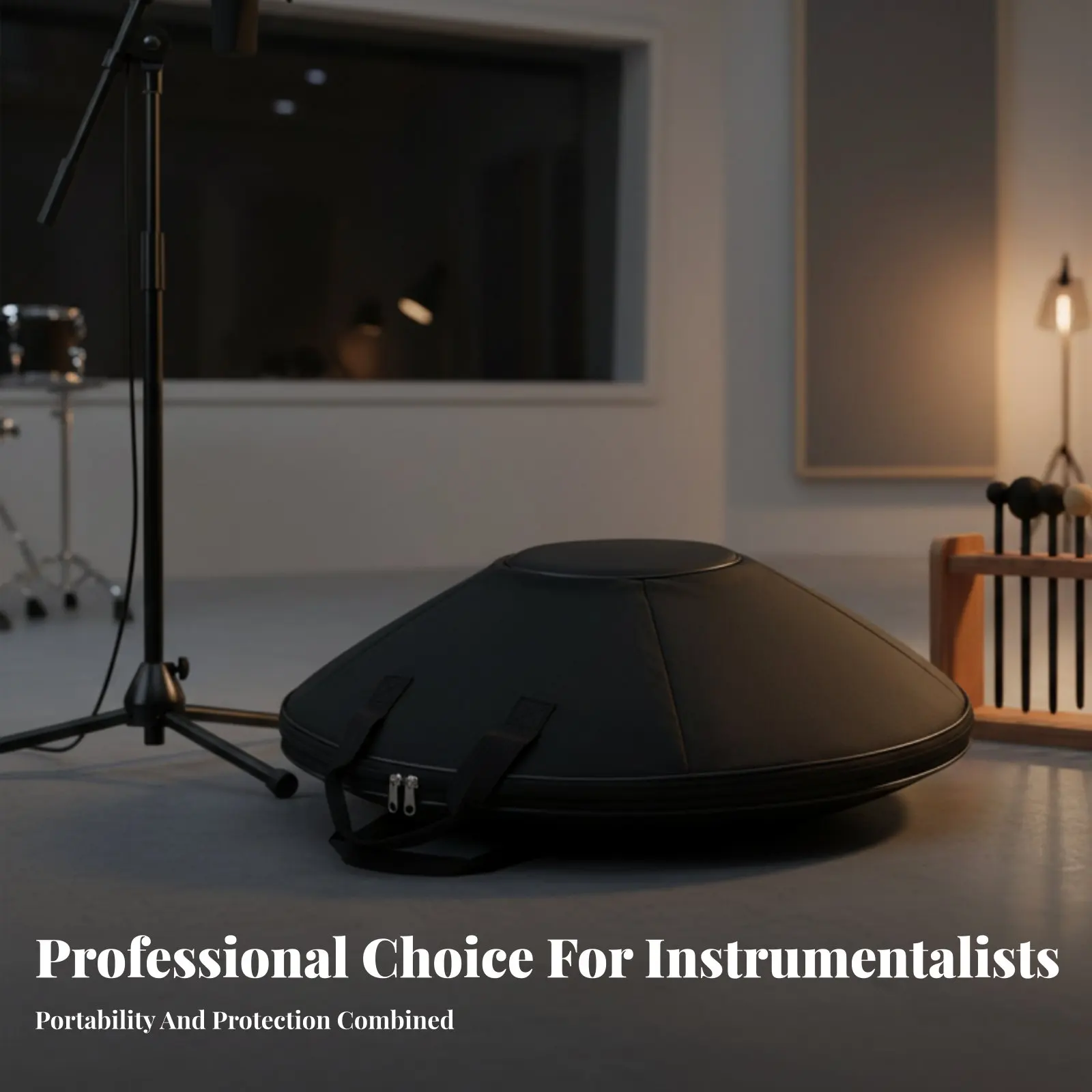 

Сумка для хэндпана из прочного материала, чехол для стального барабана, сумка для хэндпана с плечевым ремнем, усиленный чехол для стального барабана