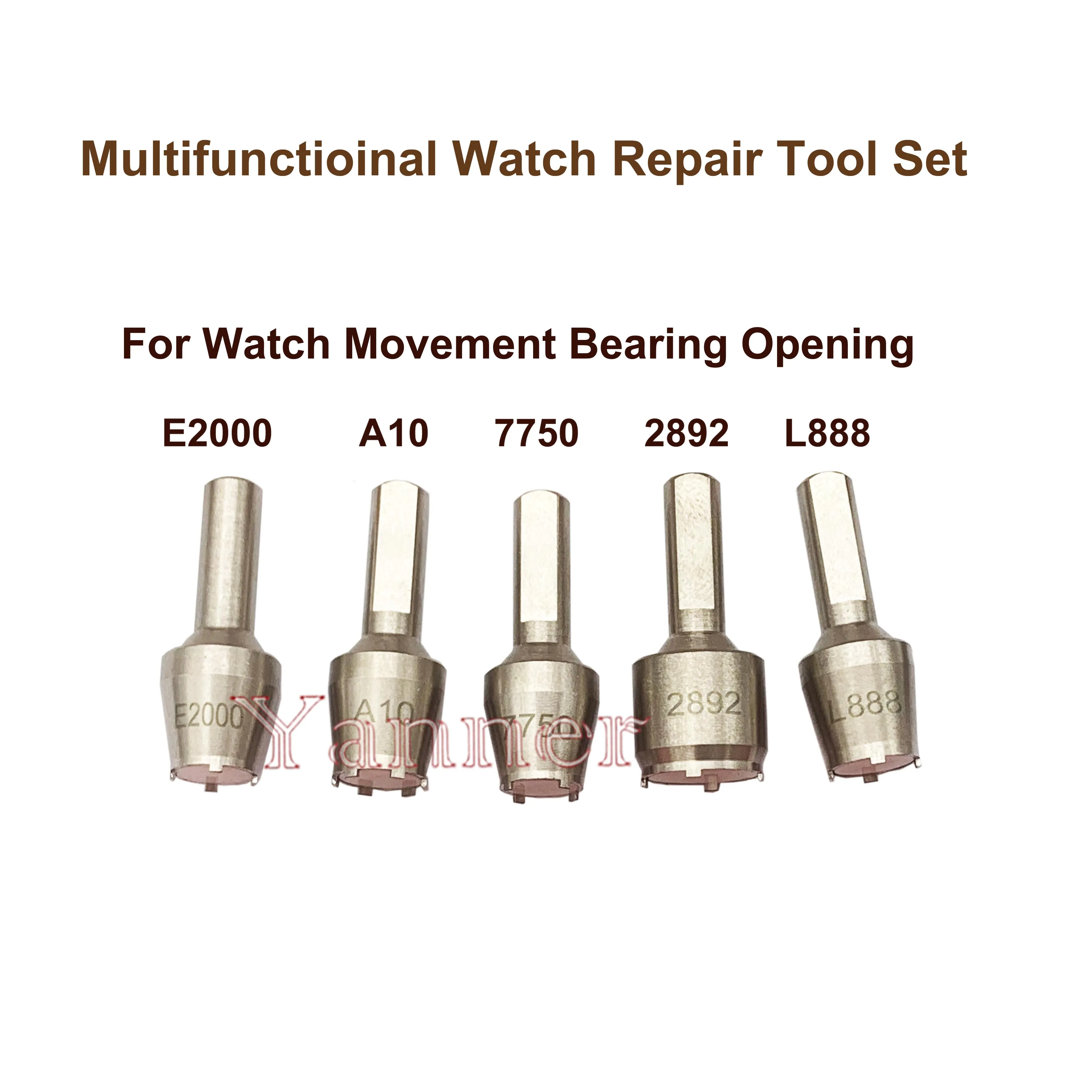 Multifunction Watch Repair Tool Set Professional for Crown Tube Removal Watch Push Crown Tool and Watch Bearing Opening