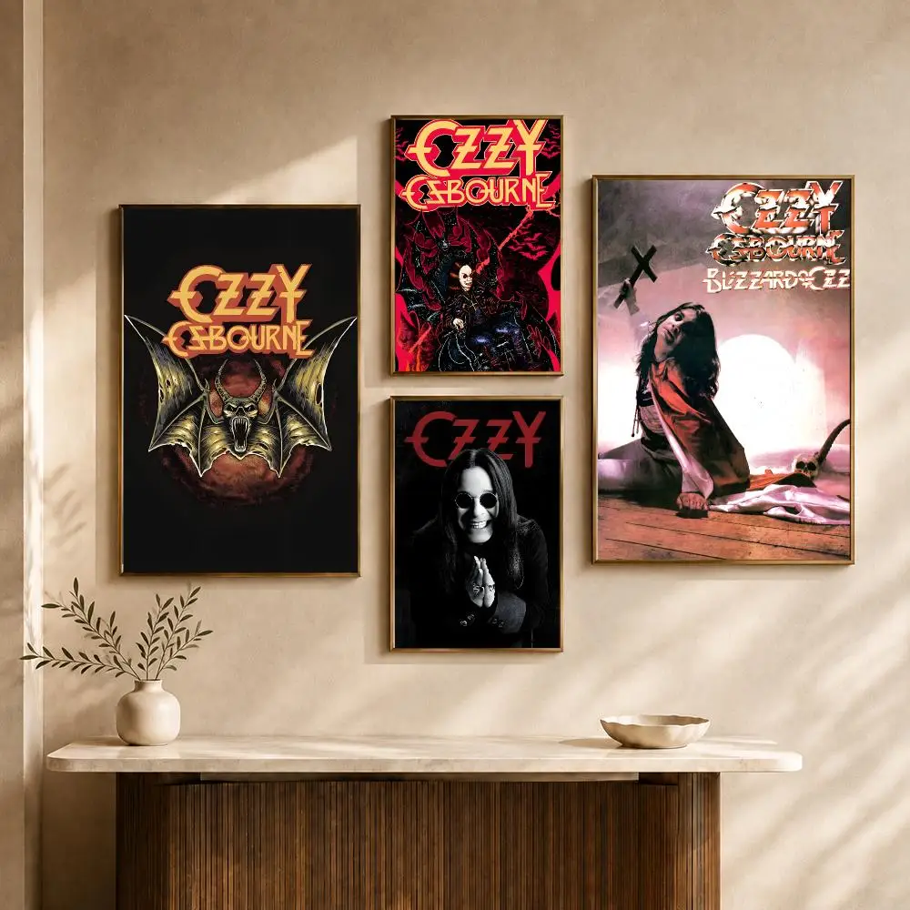 Music Ozzy Osbourne Metal Rock Gothic Singer Poster PP Decorative Poster Water-Resistant Print Apartment Dorm Office Cafe Gift