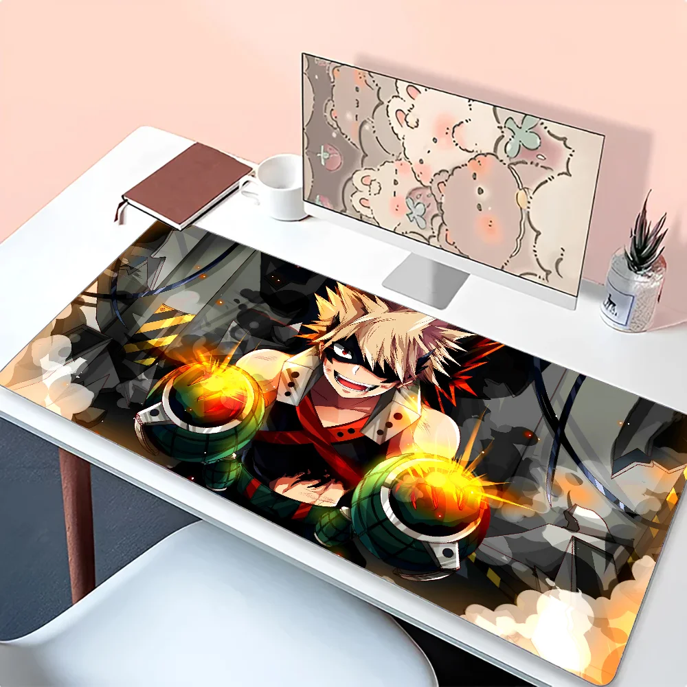 My Hero Academia Bakugo Katsuki Anime Mousepad tappetino per Mouse tappetino da scrivania con Pad accessori da gioco Prime Gaming XXL