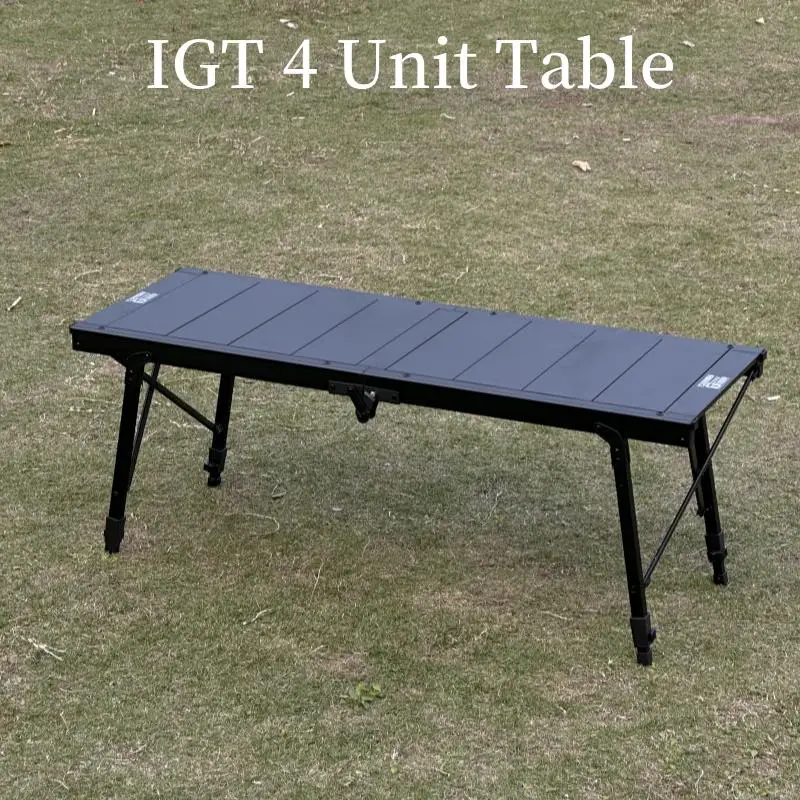 Camping IGT Table IGT 4 Unit Table Portable Aluminum Alloy Ultralight Folding Camping Table BBQ Picnic Dinning IGT Table New