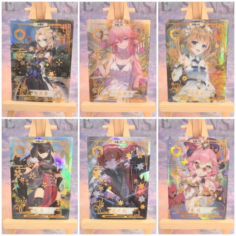 

Аниме История богини Яэ Мико Барбара Камисато Аяка Нахида Йоимия Коллекционные карты Рождественские подарки на день рождения Детские игрушки