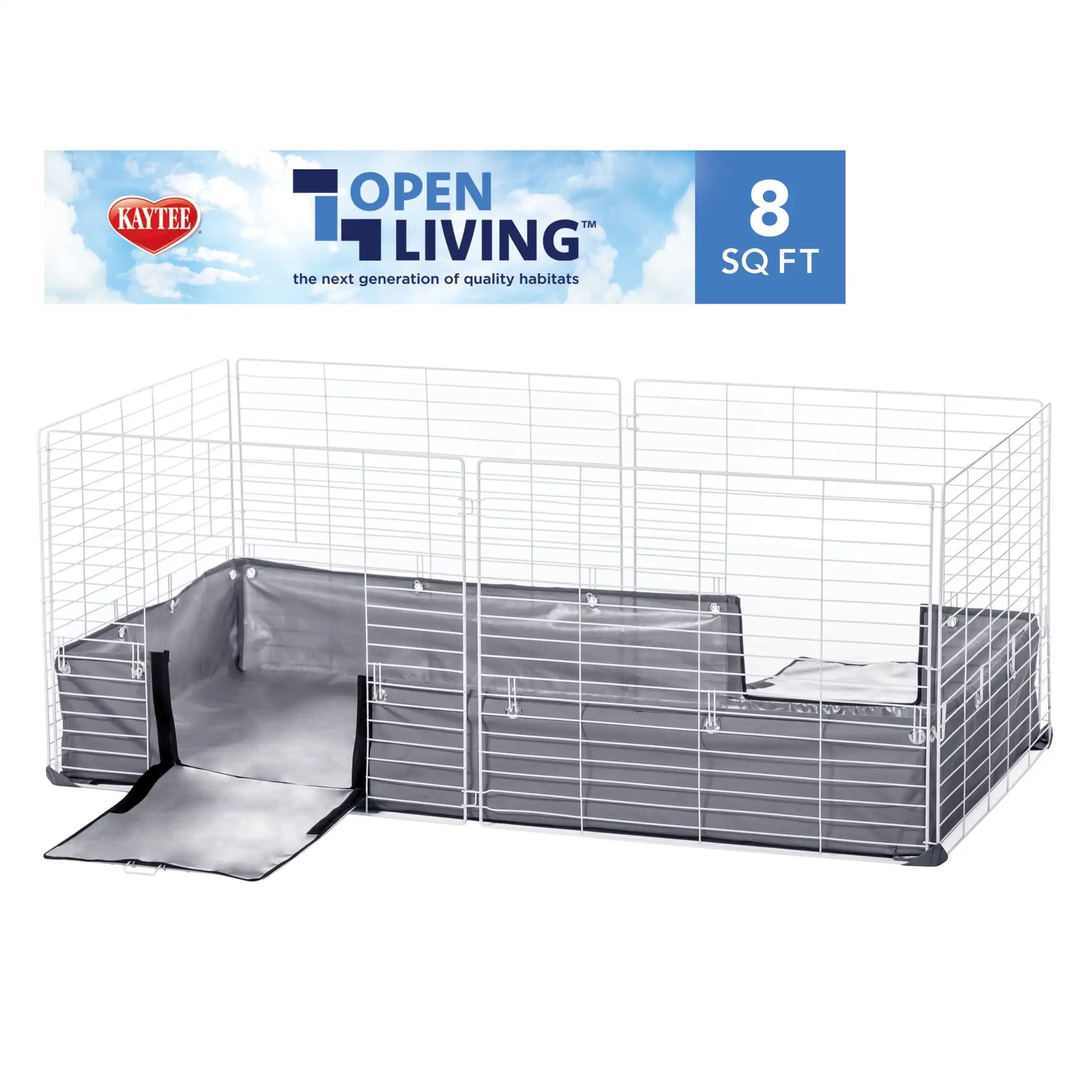 

Open Living Pet Rabbit or Guinea Pig Habitat, 48" x 24"