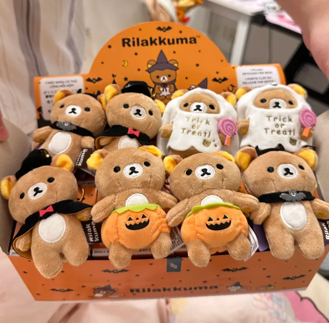 

[Предпродажа] Подлинная Rilakkuma Хэллоуин, ограниченная серия, плюшевая милая подвеска, глухая коробка, плюшевая подвеска Rilakkuma, кукла