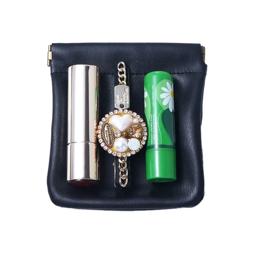 Travel Women Men Nordic Macaron Color Card Holders Small Mini Wallet Key Bag Leather Coin Purse Earphone Holder