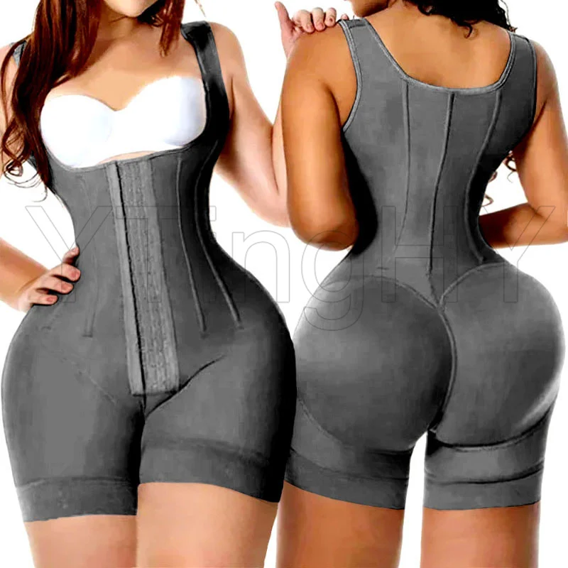 Fajas Colombianas Girdles Bodysuits Shapewear Sexy Butt Lifter Body Shaper Slimming Sheath Waist Trainer High Compression Corset