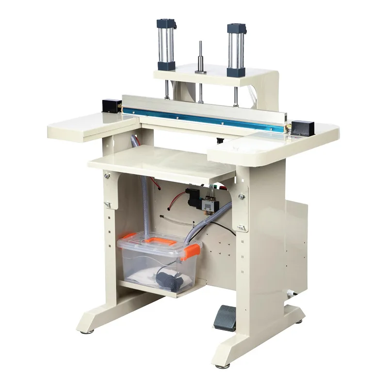Water-cooled pneumatic continuous sealing machine Commercial food plastic film aluminum foil bag sealing machine