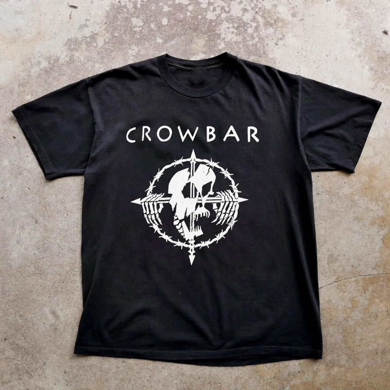

Vintage 90s Crowbar Band Short Sleeve Cotton Black All Size T-Shirt