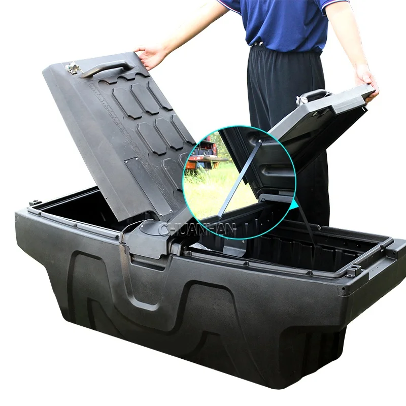 Universal Hard Plastic Pick Up Bed Tool Box waterproof Storage Box for dodge ram tundra navara custom