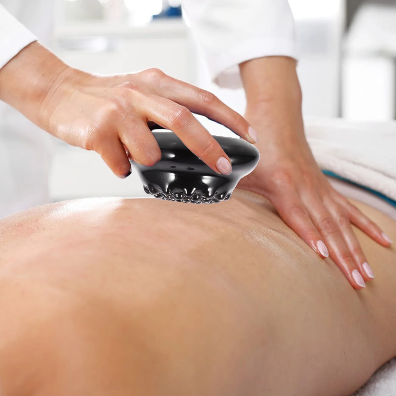 2 szt. Czarna płytka Gua Sha do gładkiego skrobania, narzędzie do pielęgnacji twarzy, masaż pleców, relaksacja ciała, pielęgnacja spa, płytka do masażu