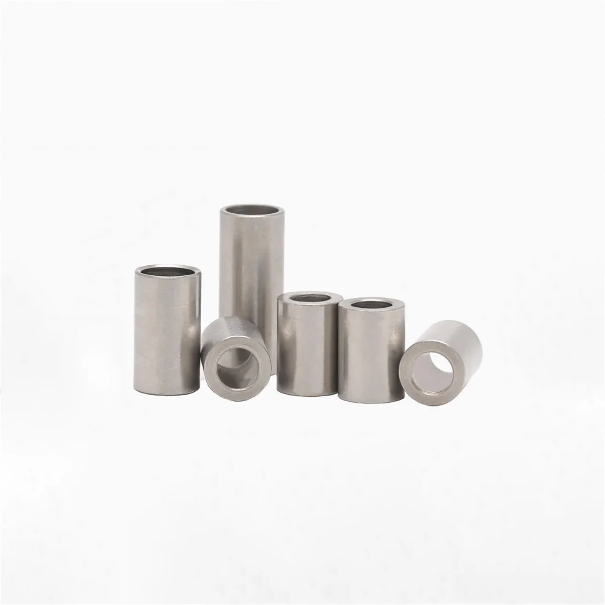 304 Stainless Steel Elongated Cylindrical Steel Sleeve, Hollow Toothless Bushing M5M6