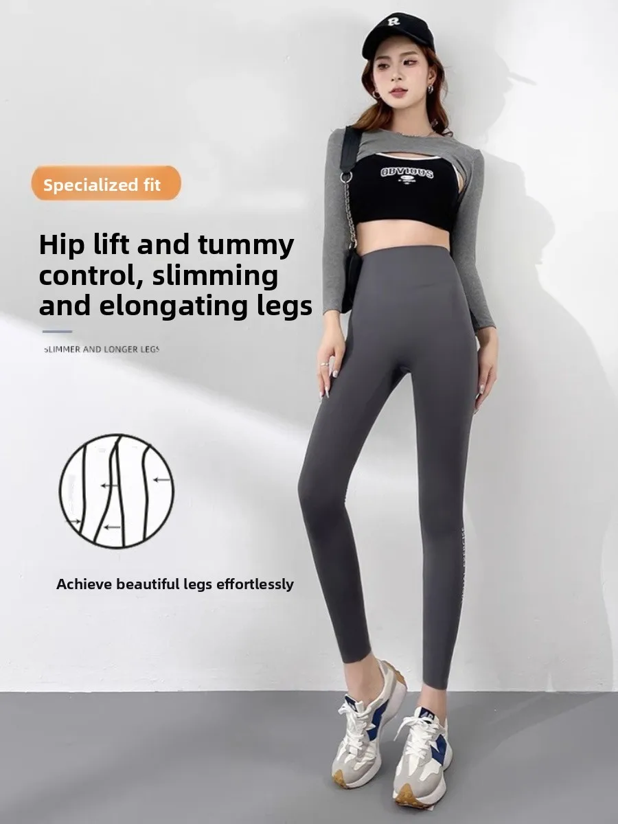 ارتفاع الخصر اليوغا السراويل النسائية ربيع الخريف Sle ark السراويل Boting السراويل باربي إلكتروني تصميم عارضة سبعة تسعة السراويل