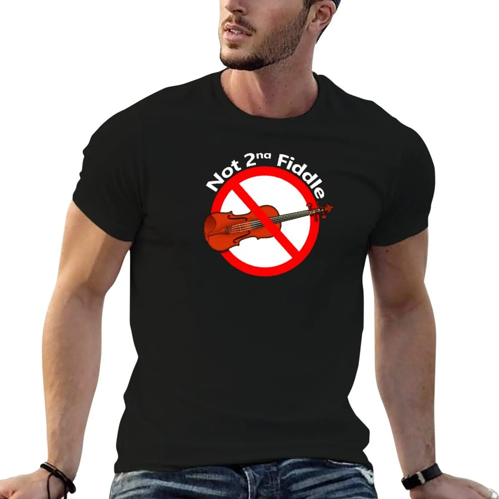 Play Second Fiddle - Not Subordinate T-Shirt Casual Graphic Print Tee