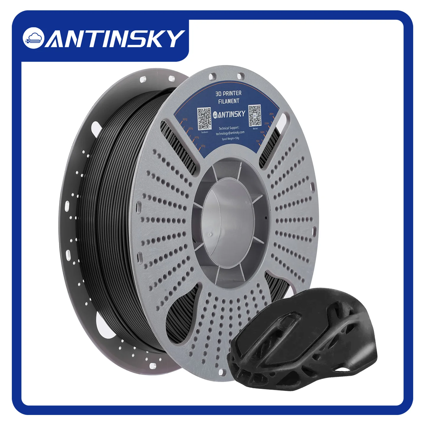 ANTINSKY ASA Filament 1.75mm 1KG UV‑Resistant Weather‑Resistant Engineering 3D Printing Filament High Impact Anti‑Aging
