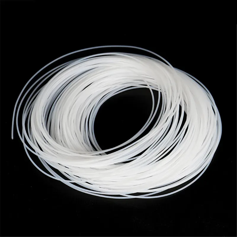 Tubo in PTFE da 5 metri ID 0,3-3,5 mm diametro esterno 0,6-5 mm Tubo flessibile isolato capillare trasparente Tubo rigido Resistenza alla corrosione ad alta temperatura