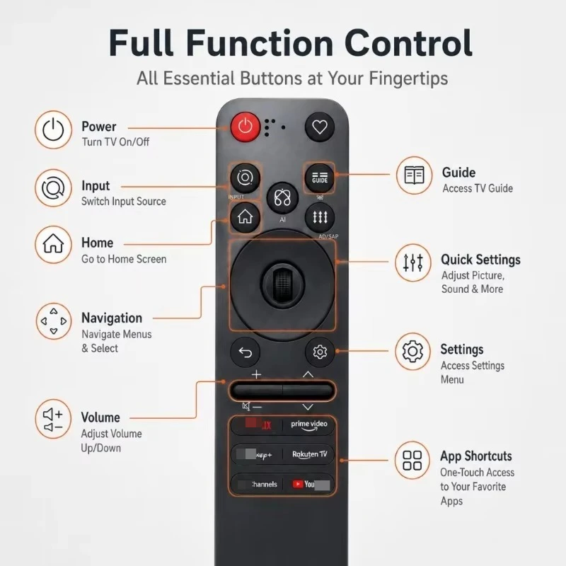 New MR26GA Replace Magic Compatible with LG TV Remote Control AI Voice Mouse Pointer Smart TV
