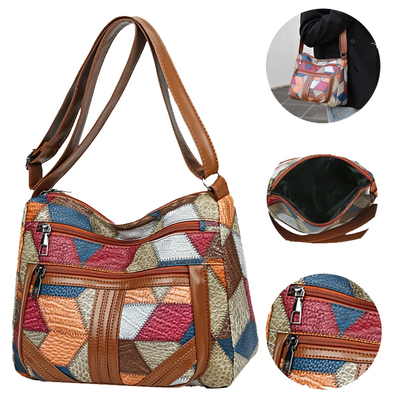 Adatto per riunioni all'aperto, viaggi, tasche di grande capacità, spallacci regolabili, leggeri e semplici