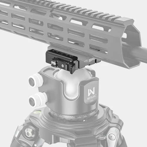 Imagen 2 del producto WEYLLAN AL60 Arca Swiss abrazadera adaptador de bloqueo de palanca para cámara Mlok abrazadera de riel para Magpul Mlok Bipod adecuado para placa Arca Swiss