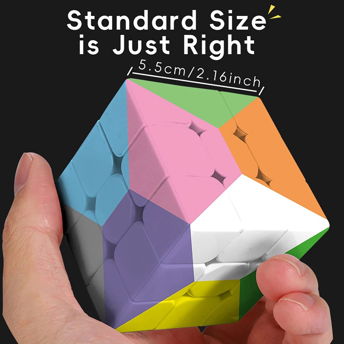 Magic Cube 3x3x3 Quick Twist UV Printed 12 Color  pentagon Stress-Relieving Puzzle Professional Game Children's Toy Gift