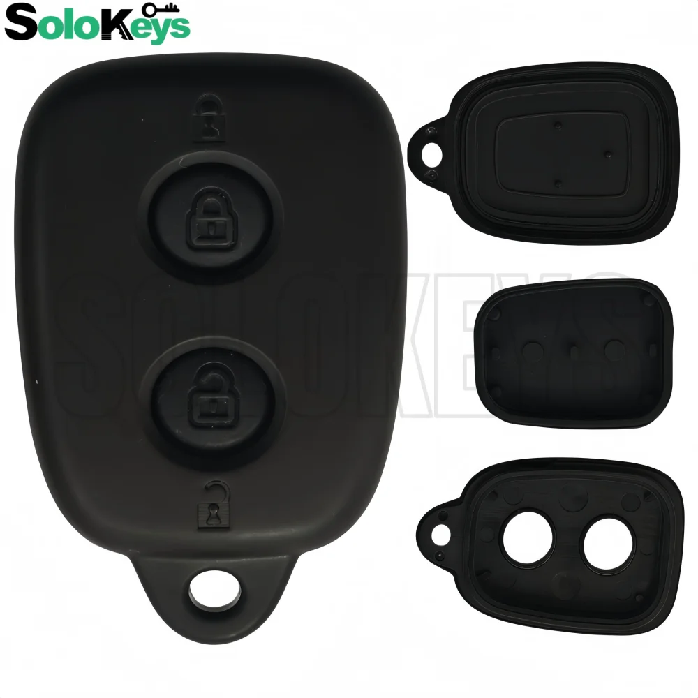 

5 шт./лот, корпус для замены автомобильного ключа-пульта SOLOKEYS для Toyota Avanza Rush (Юго-Восточная Азия), 2 кнопки