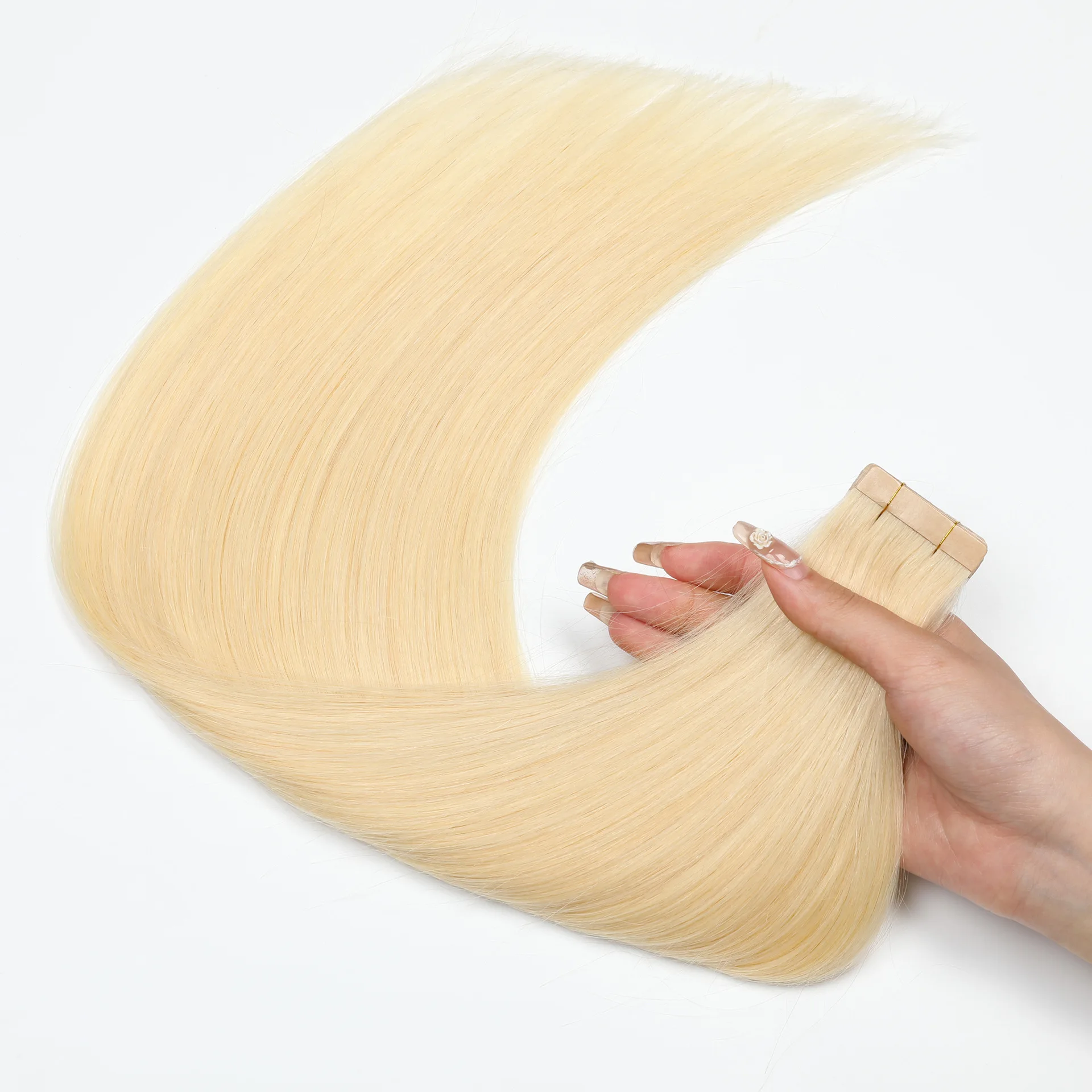 #613 Bot Rechte Tape In Human Hair Extensions Rechte Naadloze Huid Inslag Onzichtbare Remy Human Hair Lijmverlenging