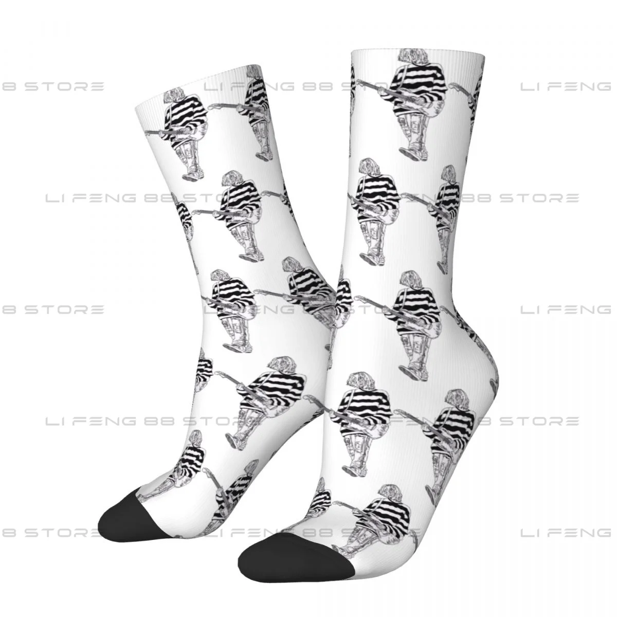 Kurt Cobain Guitar Men Women Socks Outdoor Novelty Spring Summer Autumn Winter Stockings Gift