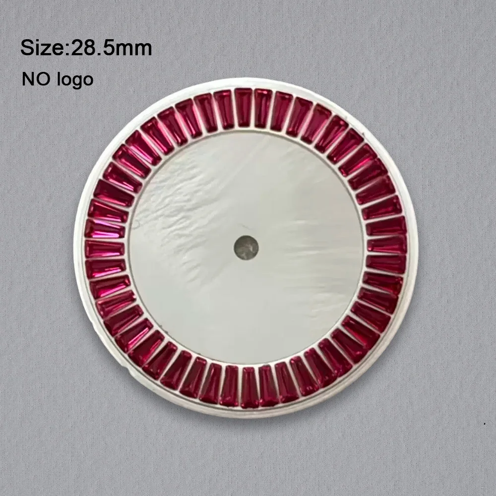 New 28.5mm No Logo Watch Dial Suitable For NH35 Movement No Luminous Custom Logo Watch Dials Hands Case Accessories Repair Tool