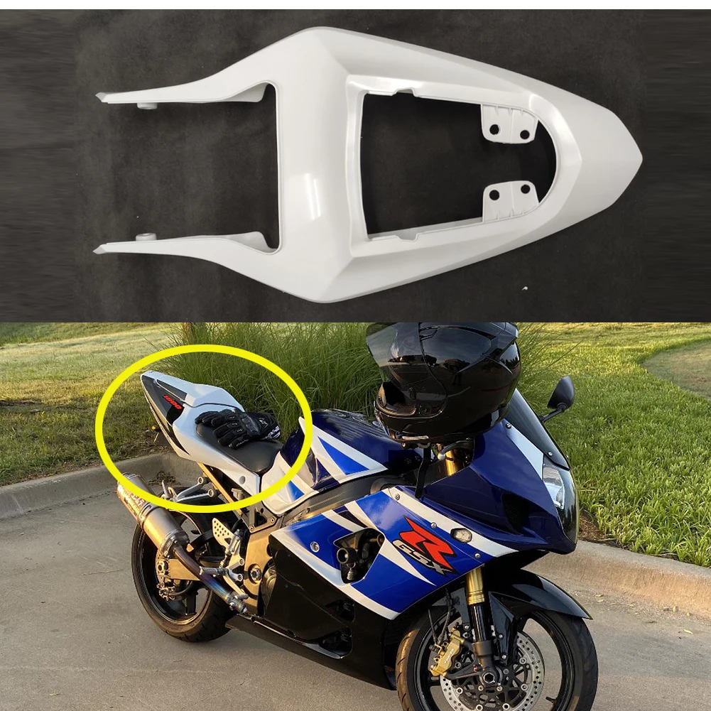 

ALLGT Unpainted White Rear Tail Fairing Injection For SUZUKI GSX-R 1000 K3 2003 2004