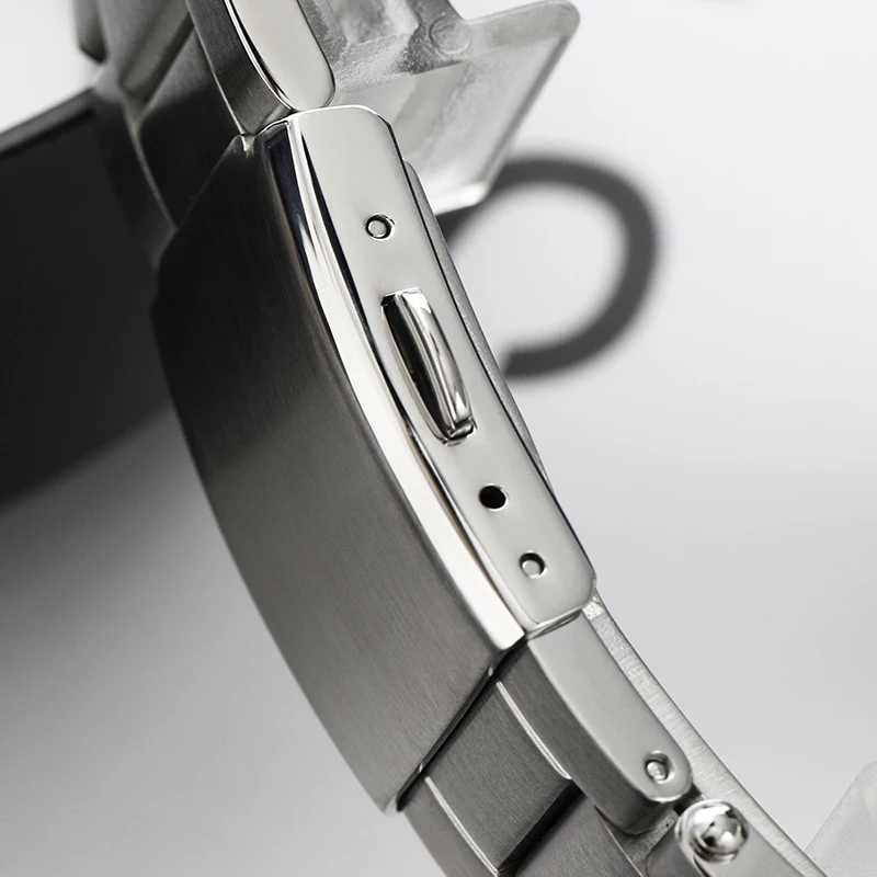 Custom Luxury NH34 นาฬิกาข้อมือสแตนเลส GMT นาฬิกายี่ห้อ Sapphire Glass นาฬิกาผู้ชาย reloj hombre
